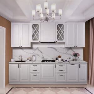 Кухонная мебель "Виктория" белая 3.0