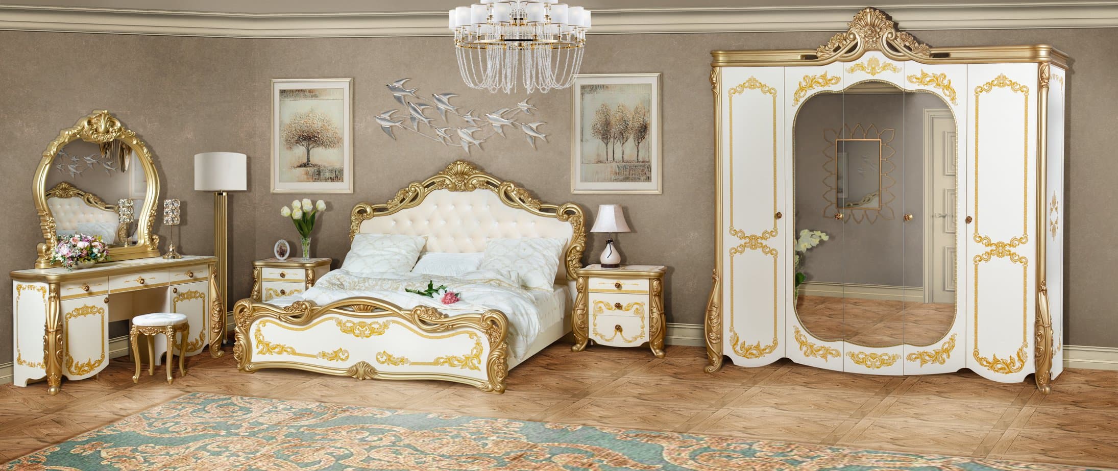Мебель для спальни "Аделина" от производителя "СКФМ" в Москве (Северо-Кавказская Фабрика мебели)