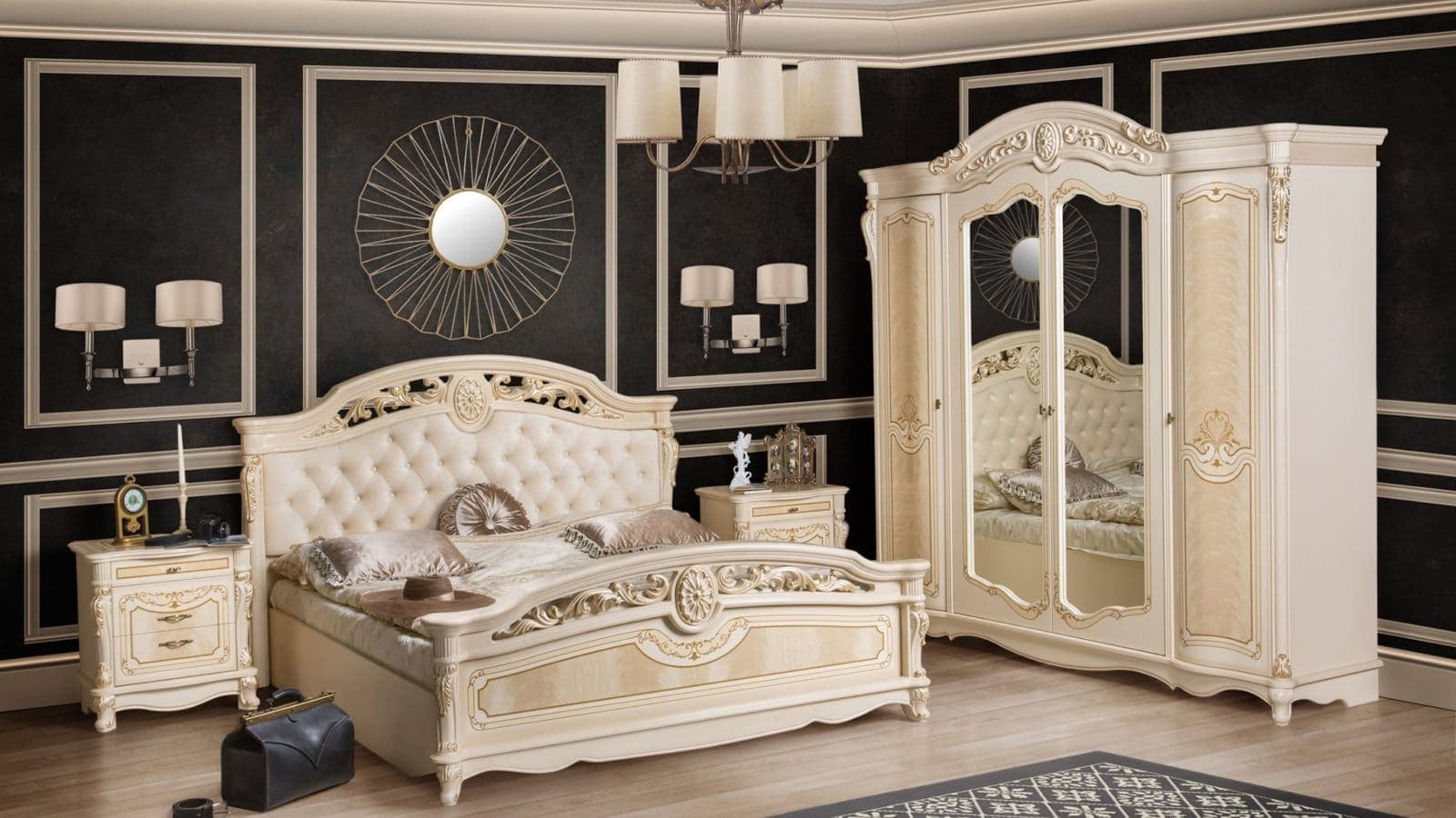 Bedroom furniture Athena Beige | Furniture factory "SKFM" | Furniture from a manufacturer in Moscow