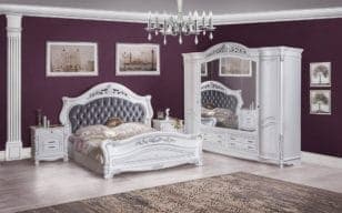 Bedroom Kasandra beige | Furniture factory "SKFM". Furniture from the manufacturer in Moscow
