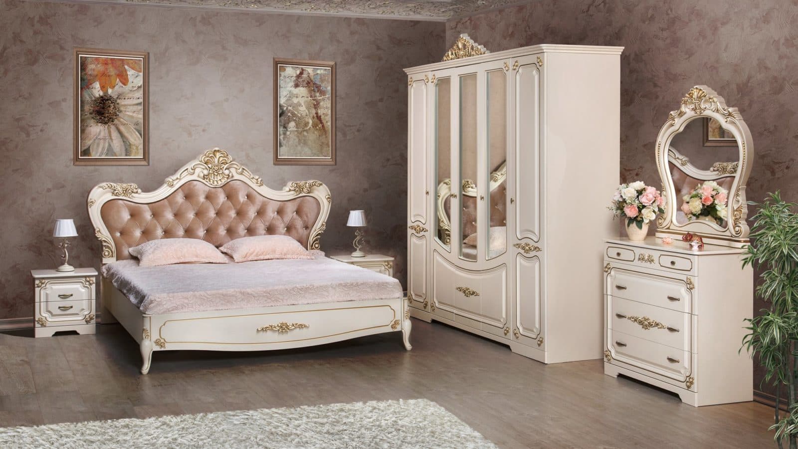 Спальня Магдалина | Фабрика мебели "СКФМ". Мебель от производителя в Москве