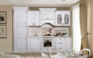 Kitchen Adelina 3.1 white patina champagne from the furniture factory SKFM